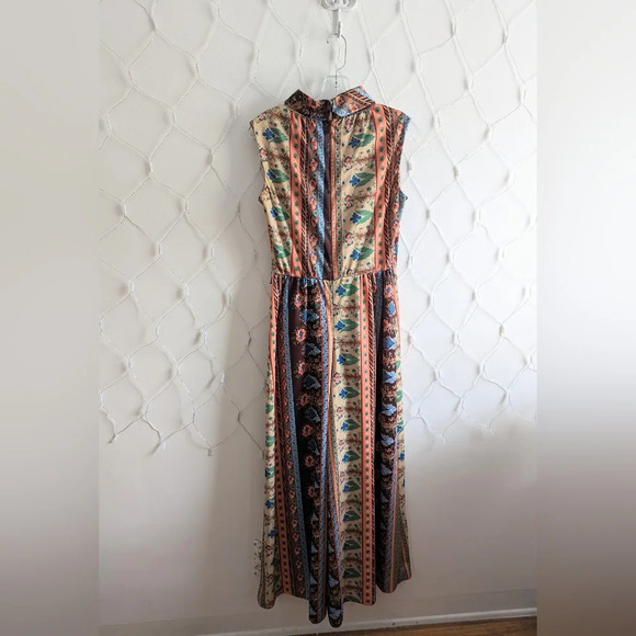Vintage Wide-Leg Jumpsuit / Sleeveless / Medium - Picture 4 of 6